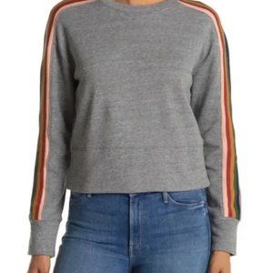 ❤️❤️ SOLD  ❤️❤️ Madewell Rainbow Inset Crop Sweatshirt.